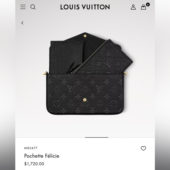 Louis Vuitton Monogram Black Pochette - Picture 1 of 8